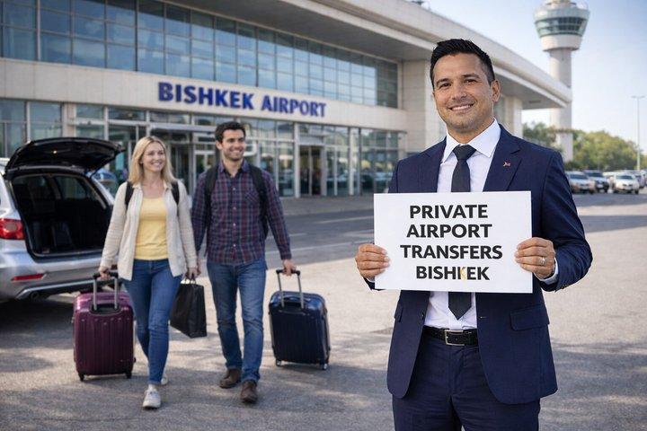 Traslado privado de salida y llegada al aeropuerto de Bishkek