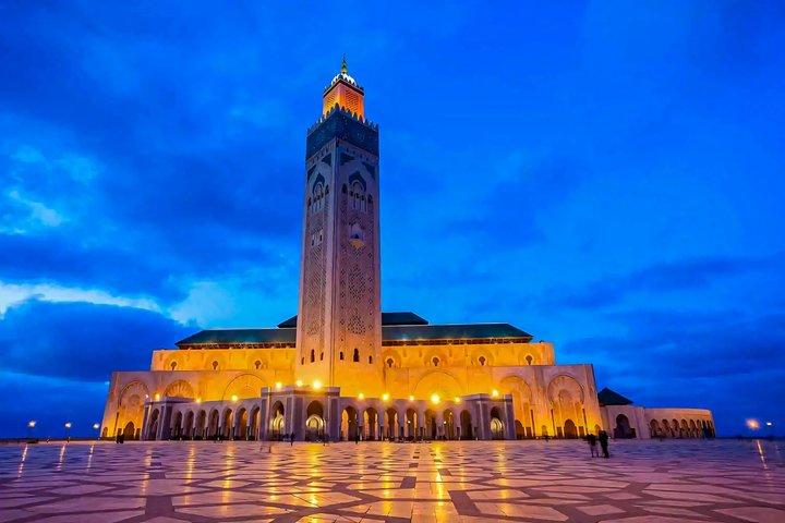 Marrakech à Casablanca et visite guidée de la mosquée Hassan II
