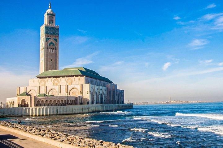 Marrakech à Casablanca et visite guidée de la mosquée Hassan II