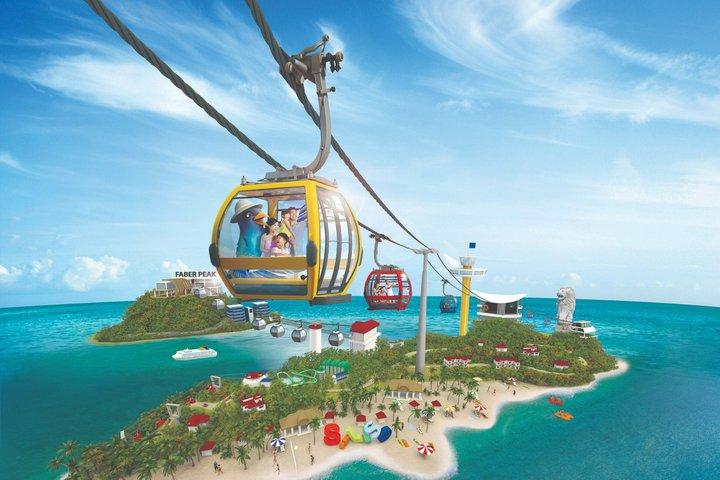 Ultimate Sentosa Adventure: Visita guiada aérea, terrestre e marítima