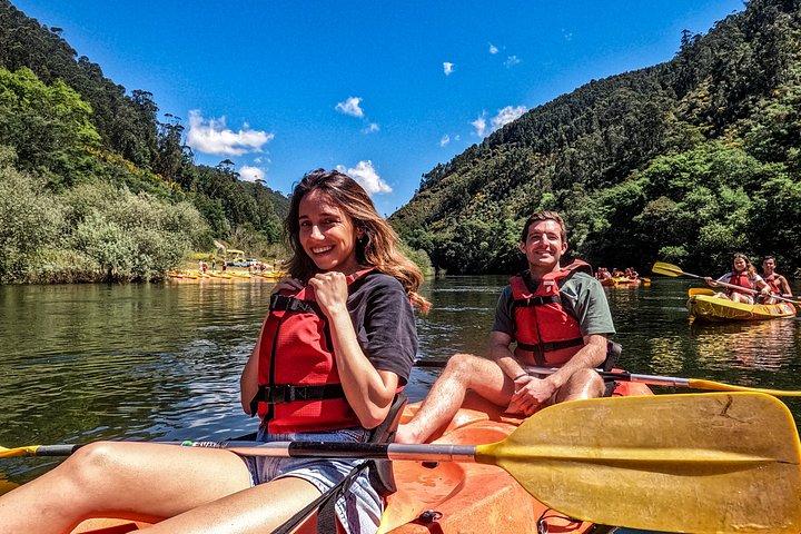 Canoeing on the Mondego River