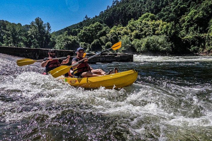 Canoeing on the Mondego River