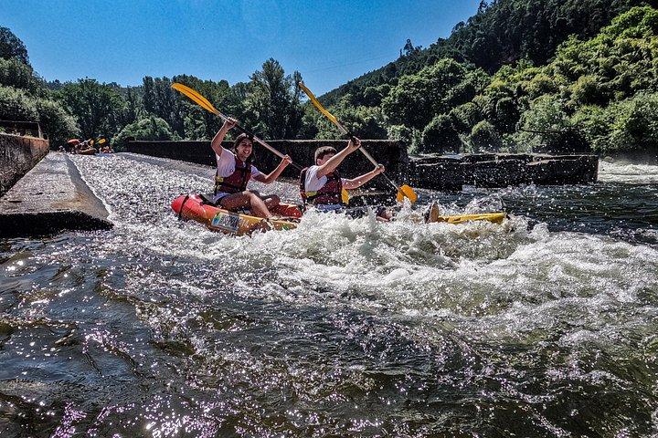 Canoeing on the Mondego River