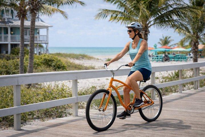 アンナマリア島のレディース自転車レンタル