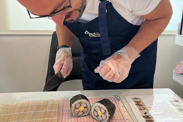東京スカイツリー近くで飾り巻き寿司作り
