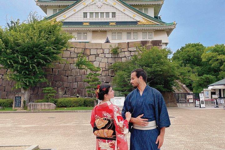 大阪での着物撮影体験（城、寺、またはスタジオ）
