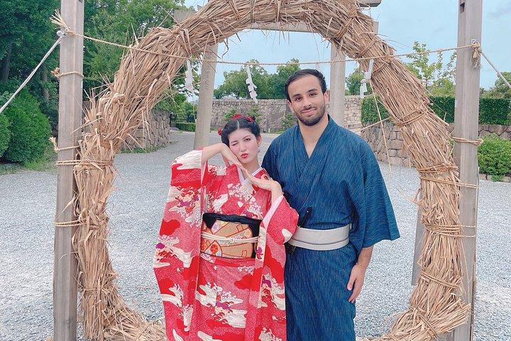 大阪での着物撮影体験（城、寺、またはスタジオ）