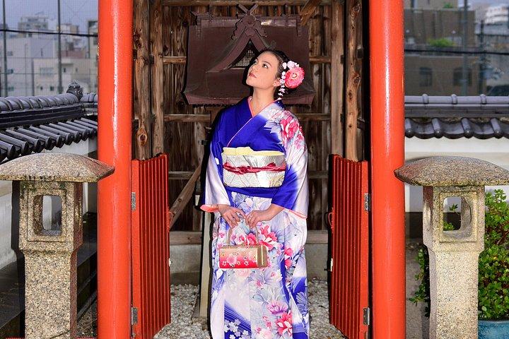 大阪での着物撮影体験（城、寺、またはスタジオ）
