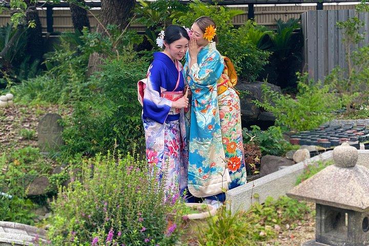 大阪での着物撮影体験（城、寺、またはスタジオ）