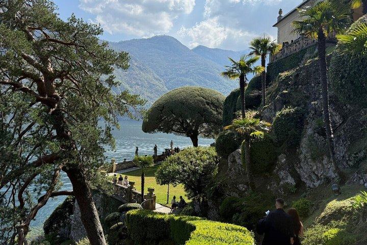 Lago de Como de Milão Vila Balbianello e Bellagio