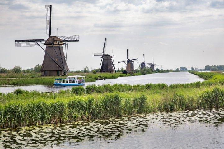 Visite privée du site mondial de l'UNESCO Kinderdijk & Gouda