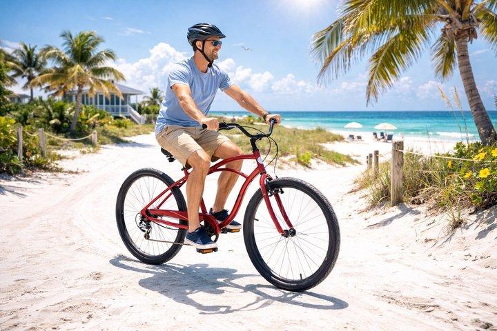 アンナマリア島の男性用自転車レンタル