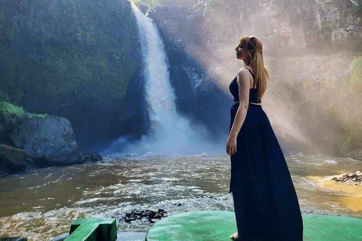 Tour privado de Ubud Cascadas, Templo y terraza de arroz Todo Incluido