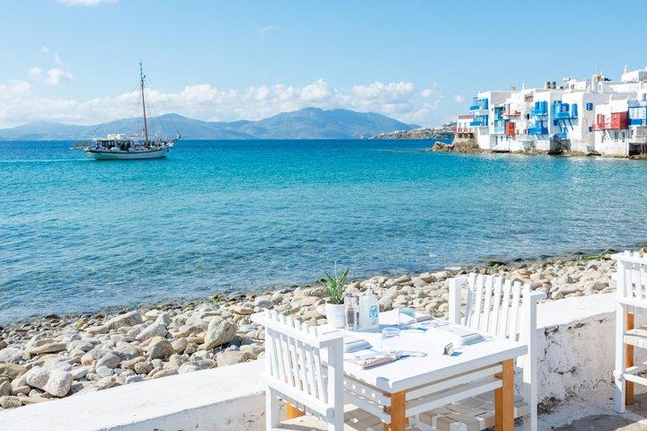 Liten grupp Mykonos Shore Utflykt Port Hämtning och retur