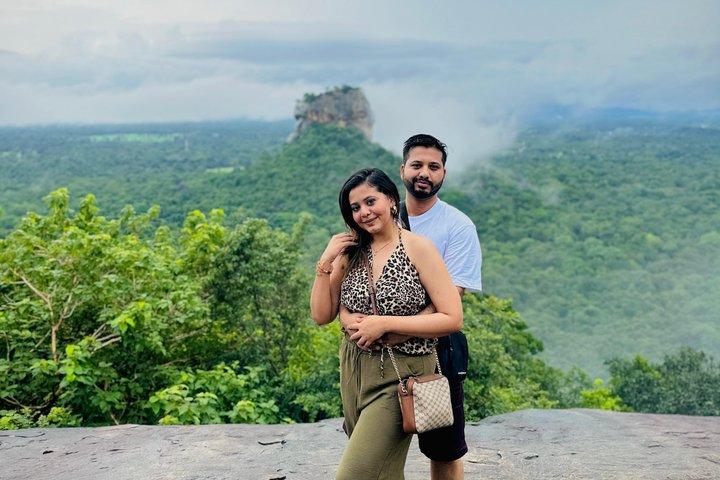 Från Kandy Sigiriya och Dambulla Day Tour med Safari Option