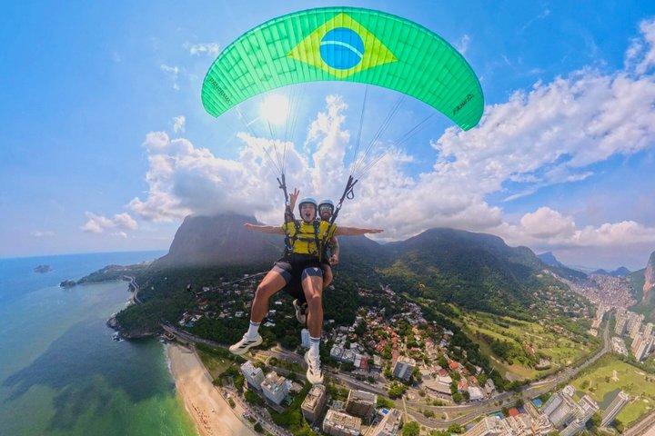 Tandemparaglidingvlucht in Rio de Janeiro met video.