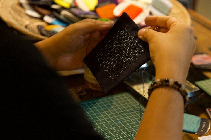 Sashiko Studio Stitching no distrito de arte de Kyoto