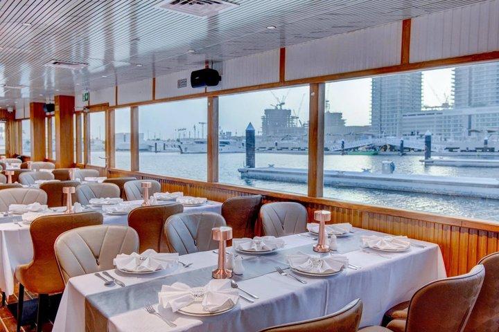 Luxury Dubai Marina Dhow Cruise – International Buffet & Tanoura