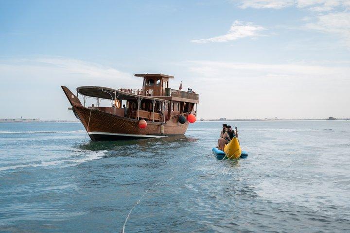 Doha : Excursion en croisière sur dhow au dîner sous la lune avec transferts
