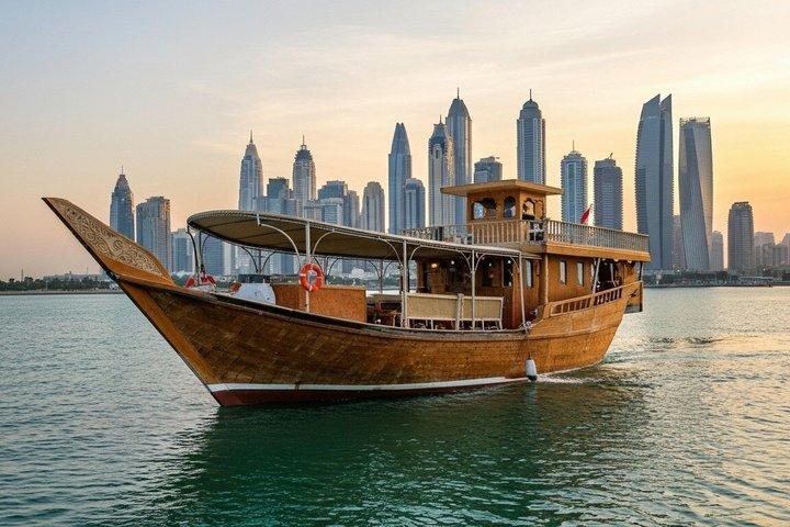 Doha : Excursion en croisière sur dhow au dîner sous la lune avec transferts