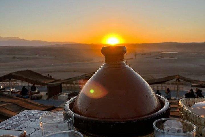 Agafay Desert Sunset Camel Ride and Dinner from Marrakech