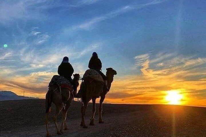 Agafay Desert Sunset Camel Ride and Dinner from Marrakech