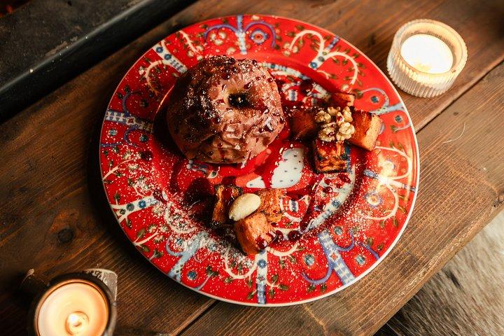 ラグジュアリーロヴァニエミサファリプライベートスノーヴェーツアー3名付き-コースランチ