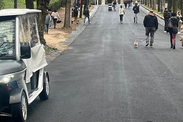 ボルゲーゼ公園のゴルフ カートのミステリーと文化のプライベート ツアー