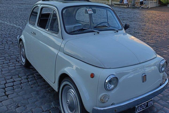 Recorrido nocturno en un Fiat 500: descubre Roma al atardecer