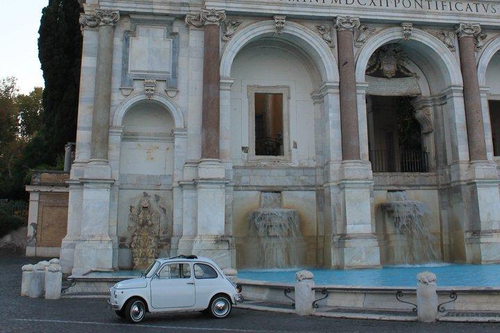 Tour Serale in Fiat 500 Scopri Roma al Tramonto
