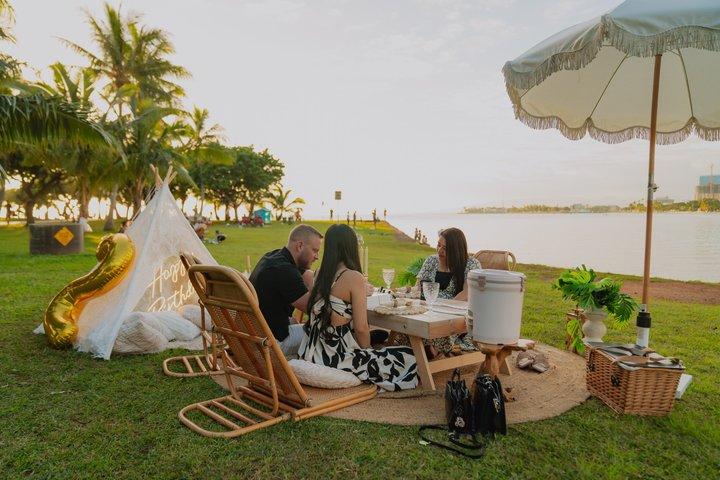 Picknick op het strand van Oahu: privé-luxe-ervaring