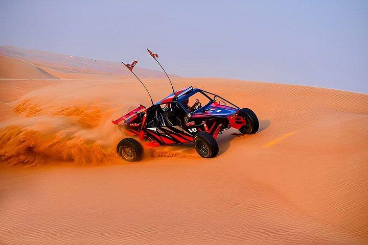 Premium Desert safari With Dune buggy camel ride BBQ dinner