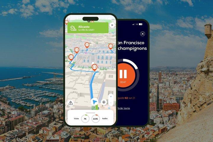 Alicante: Visita guiada a pé com áudio, com duração de 2,5 horas e 17 comentários em áudio.