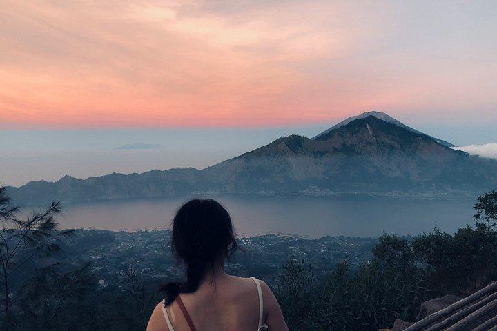 キンタマーニ半日ツアー：火山眺望、寺院、棚田