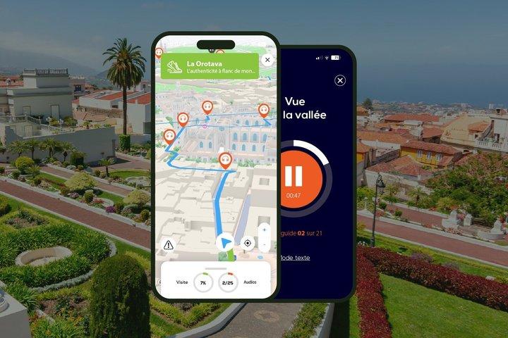 La Orotava Visite audioguidée à pied 1h et 16 commentaires audios