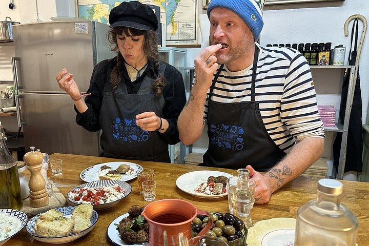 Athens Evening Meze Class with Wine and Spirits