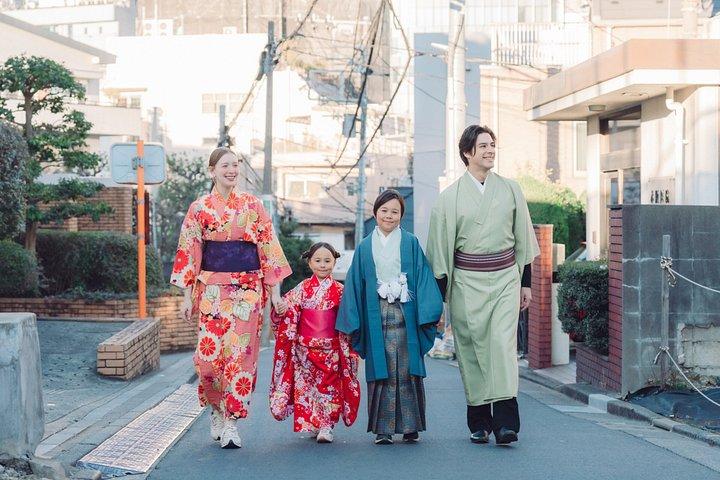 原宿着物レンタル＜ワサビ＞5分着付け＆フォト散策