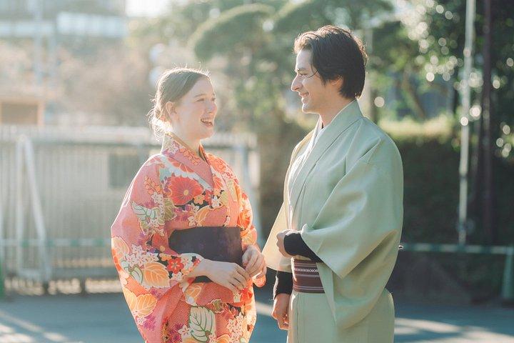 原宿着物レンタル＜ワサビ＞5分着付け＆フォト散策