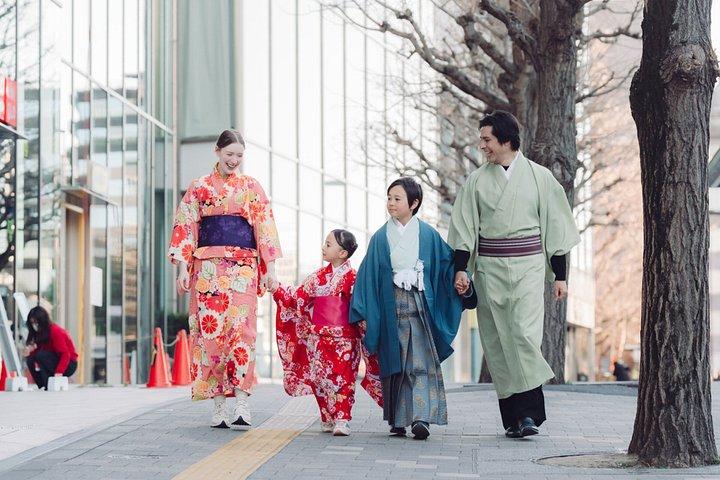 原宿着物レンタル＜ワサビ＞5分着付け＆フォト散策