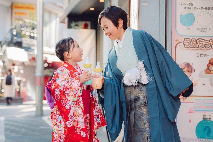 原宿着物レンタル＜ワサビ＞5分着付け＆フォト散策