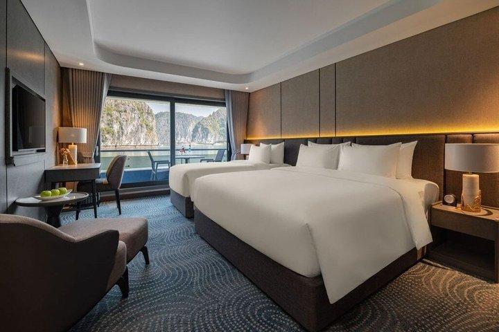 Hanoi nach Halong und Lan Ha Bay 6-Sterne-Übernachtung Luxus-Kreuzfahrt