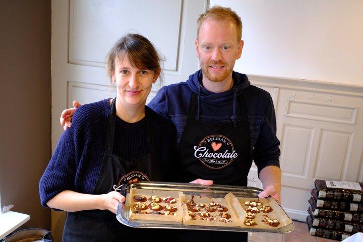 Atelier de chocolat belge à Bruges