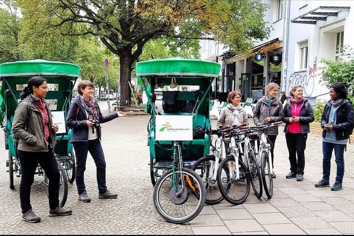 Op til 12 pers. Private E-cykler & cykler & scootere og 1 Rickshaw