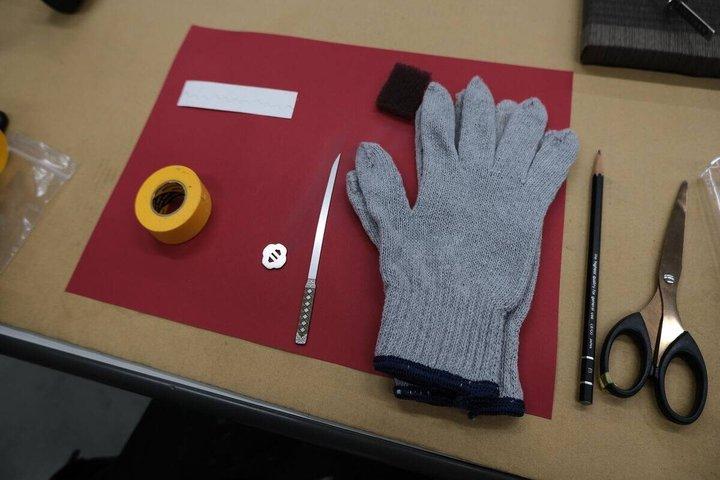 山崎金属工場でサムライピッククラフト体験