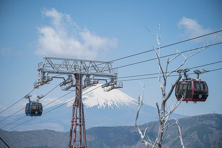 箱根の小涌谷と芦ノ湖の日帰りツアー、富士山ビュー付き