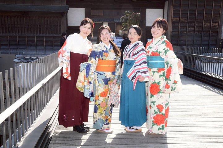 Wanderung mit Kimono Photoshooting in Dejima