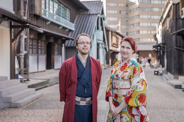 Wanderung mit Kimono Photoshooting in Dejima