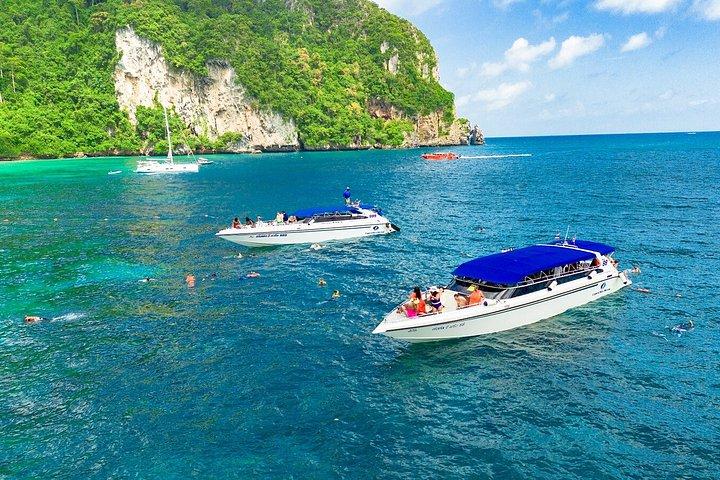 クラビ発4島サンセットツアー付きピピ島＆バンブー島