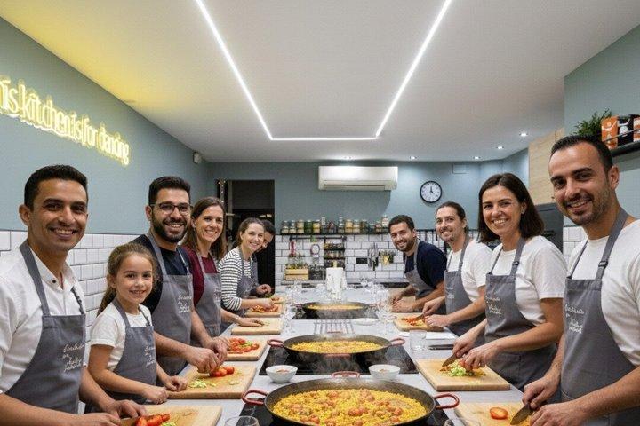 バルセロナでパエリア、タパス、サングリア料理教室