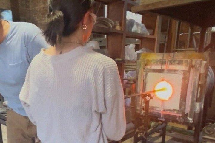 アトランタでプライベートグラスブロー体験